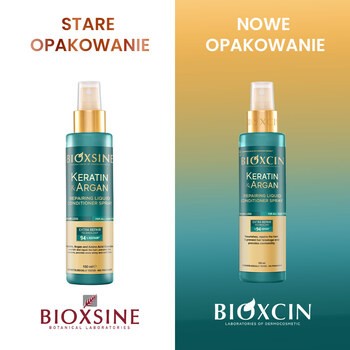 Bioxcin Keratin & Argan, regenerująca odżywka w sprayu, 150 ml