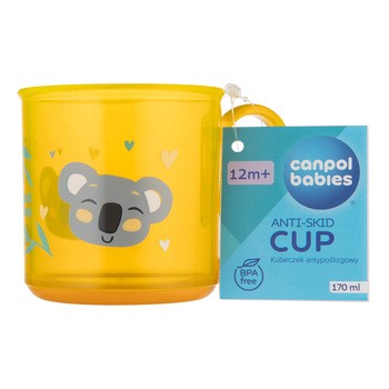 Canpol Babies, kubek antypoślizgowy klasyczny, 170 ml, 1 szt.