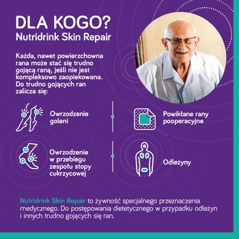 Nutridrink Skin Repair, smak czekoladowy, płyn, 4 x 200 ml