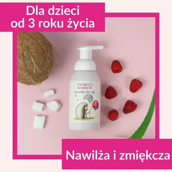 Sylveco dla dzieci 3+, malinowa pianka do rąk, 290 ml