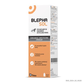 Blephasol, płyn micelarny do pielęgnacji wrażliwych powiek, 100 ml