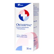 Oktaseptal, (0,10 g+2,00 g)/100 g, aerozol na skórę, 30 ml