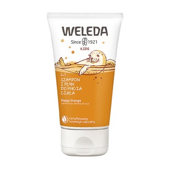 Weleda, szampon i płyn do mycia ciała, Happy Orange,150 ml