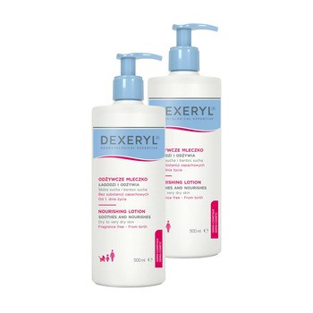 Zestaw 2 x Dexeryl, mleczko odżywcze, 500 ml