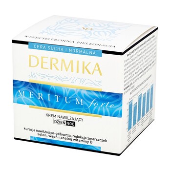 Dermika Meritum, krem nawilżający z witaminami i bioregulatorem, 50 ml
