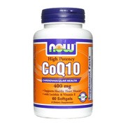 Now Foods CoQ10 400 mg z lecytyną i witaminą E, kapsułki, 60 szt.
