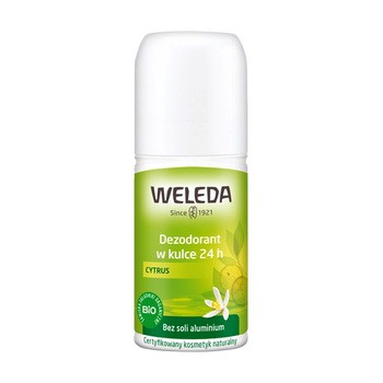Weleda, cytrusowy dezodorant w kulce, 24 h, 50 ml