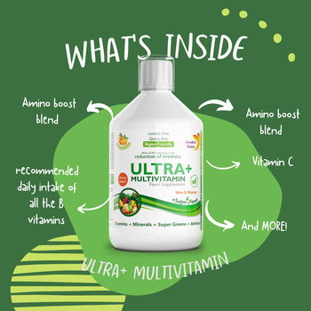 Swedish Nutra Ultra + Multivitamin, płyn, smak pomarańczowy, 500 ml
