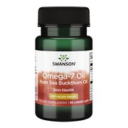 Swanson Omega-7 Oil from Sea Buckthorn Oil, kapsułki, 30 szt.