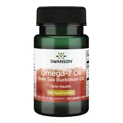 Swanson Omega-7 Oil from Sea Buckthorn Oil, kapsułki, 30 szt.
