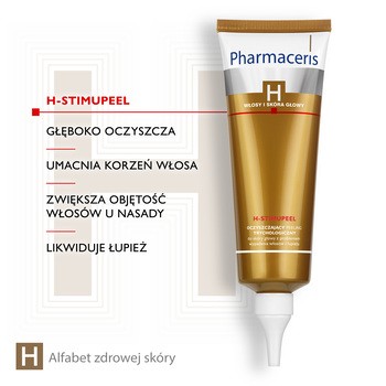Pharmaceris H-Stimupeel, oczyszczający peeling trychologiczny, do skóry głowy, 125 ml