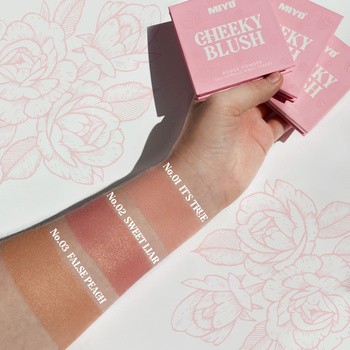 MIYO Cheeky Blush, róż do policzków, 02 Sweet Liar, 9,5 g