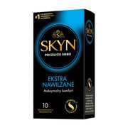 Unimil Skyn Ekstra Nawilżane, nielateksowe prezerwatywy, 10 szt.