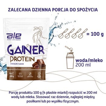 Zestaw 3 x ALE Gainer Protein Chocolate Flavor