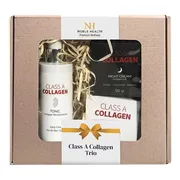 Noble Health, Zestaw Class A Collagen TRIO, krem rozświetlający na dzień, 50 g + krem liftingujący na noc, 50 g + tonik, 200 g