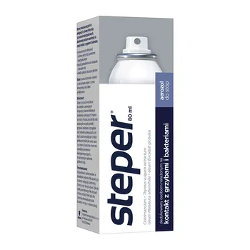 Steper, aerozol do stóp i paznokci, przeciwgrzybiczy, 80 ml