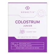 Genactiv Colostrum Junior Czarny Bez, tabletki do ssania, 60 szt.