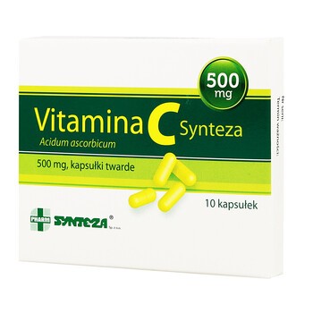 Vitamina C Synteza, 500 mg, kapsułki twarde, 10 szt.