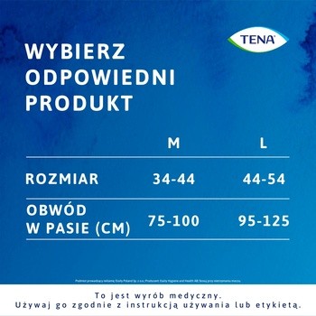 Tena Silhouette Plus, majtki chłonne, Black, rozmiar M, 12 szt.