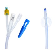 Zarys, urologiczny cewnik Foley'a, trójdrożny z plastikową zastawką i znacznikiem kontrastu,, CH 20/30 ml, 1 szt.