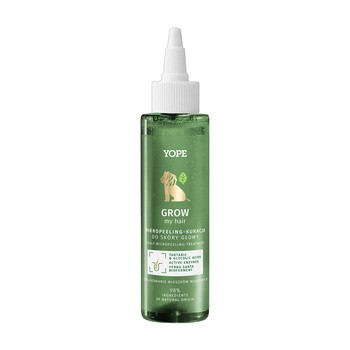 Yope Grow My Hair, Mikropeeling-kuracja do skóry głowy, 115 ml