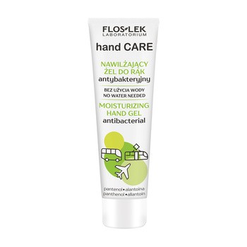 Flos-Lek Hand Care, nawilżający żel do rąk antybakteryjny pantenol/alantoina, 50 ml