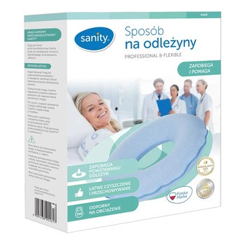 Sanity, Krąg przeciwodleżynowy, gumowy, w pokrowcu, 1 szt.