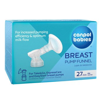 Canpol Babies, lejek do laktatorów z elastycznym brzegiem 27 mm, 1 szt.