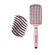 Zestaw Sister Young, Ovia BV Pink, szczotka do włosów z naturalnego włosia dzika, 1 szt. + Mila BV Pink, mała, podręczna szczotka do włosów, 1 szt.