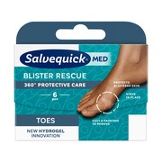 Salvequick Med Blister Rescue Toes, plastry na pęcherze, 6 szt.