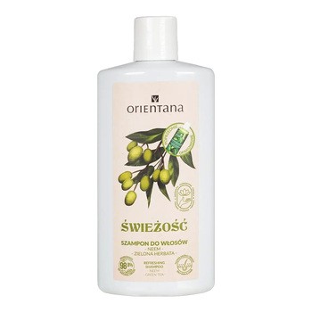 Orientana, ajurwedyjski szampon do włosów, neem i zielona herbata, 210 ml