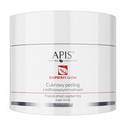 Apis Raspberry Glow, peeling z liofilizowanymi malinami, 220 g