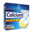 Calcium w folii z witaminą C, tabletki musujące o smaku cytrynowym, 12 szt.