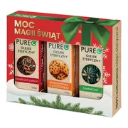 Pureo Moc Magii Świąt, zestaw naturalnych olejków eterycznych, 3 x 10 ml