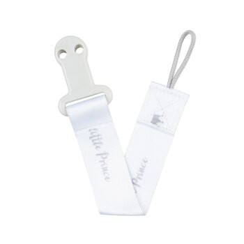 Canpol Babies, tasiemka do smoczka uspokajającego Royal Baby, szara, 1 szt.