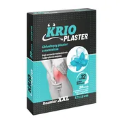 Krio Plaster, plastry chłodzące z mentolem, 12 cm x 18 cm, 20 szt.