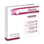 Sikatris, silikonowy plastrer na blizny, 10 cm x 10 cm, 5 szt.