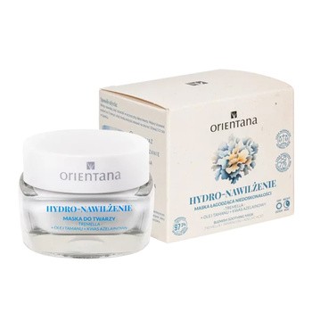 Orientana Hydro-Nawilżenie, maseczka łagodząca niedoskonałości, 50 ml