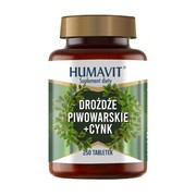 Humavit Drożdże piwowarskie + Cynk, tabletki, 250 szt.