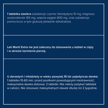 Manti Extra, tabletki do rozgryzania i żucia, 12 szt.