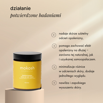 Mokosh, subtelnie brązujący balsam do ciała i twarzy, marakuja, 180 ml