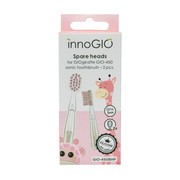 InnoGio, Wymienne główki do szczoteczki GIOgiraffe PINK GIO-450 BHP, 2 szt.