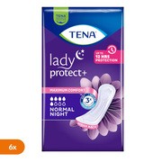Zestaw 6 x TENA Lady Normal Night, wkładki, 10 szt.
