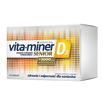 Vita-miner Senior D3, tabletki, 60 szt.