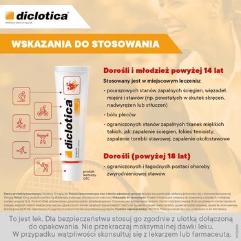 Diclotica, 10 mg/g, żel, 100 g (tuba)