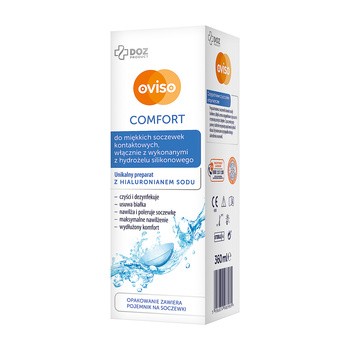 DOZ PRODUCT Oviso Comfort, płyn do miękkich soczewek kontaktowych, 360 ml
