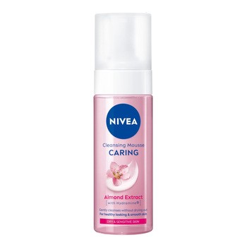 Nivea Caring, pielęgnująca pianka do oczyszczania twarzy, 150 ml