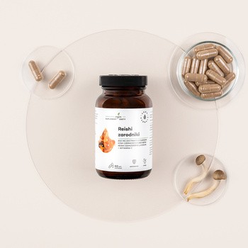 Aura Herbals Reishi zarodniki 800 mg + Witamina C, kapsułki, 60 szt.