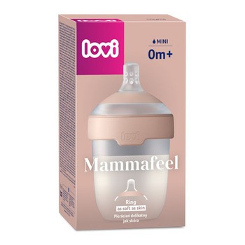 Canpol Lovi Mammafeel, butelka + smoczek dynamiczny do karmienia, 0 m+,150 ml