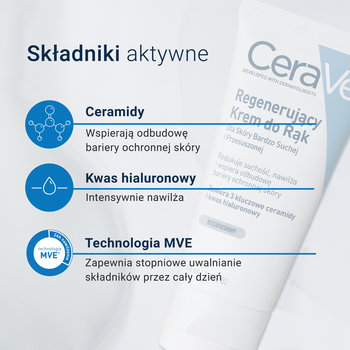 CeraVe, regenerujący krem do rąk, 100 ml